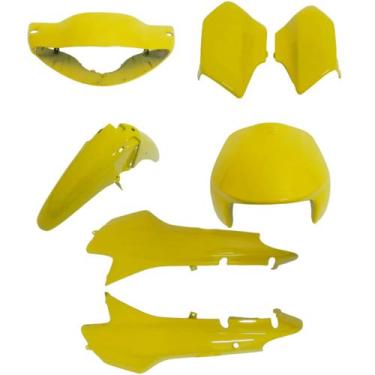 Imagem de Kit Carenagem Biz 100 Amarelo 98/99 5 Peças - Sportive, Amarela