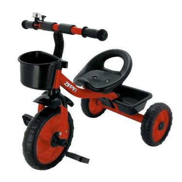 Imagem de Triciclo Infantil com Cesta e Buzina Vermelho Zippy Toys TR21U1