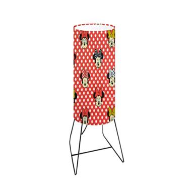 Imagem de Abajur Mesa Preto Tubo 64cm Cúpula Ø18 Cores Diversas Md1087