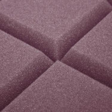 Imagem de Esponja à prova de som, painéis de absorção de som duráveis, bom desempenho Forte Boa qualidade Salas de controle Estúdios domésticos para redução(Roxo retardador de chama de alta densidade)