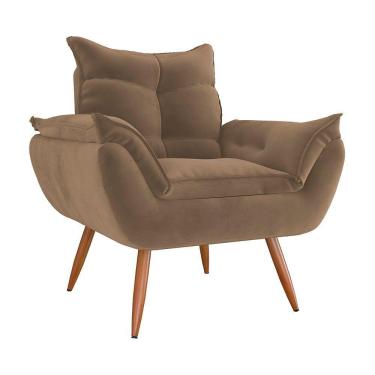 Imagem de Poltrona Tóquio em Tecido Veludo Turkey Estrutura em Eucalipto Matrix