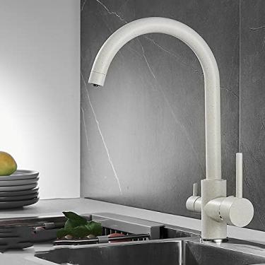 Imagem de Torneira Filtrada de Cozinha Balck com Dot Brass Purificador Torneira Dupla Torneira de Água Potável Vaso Torneira Torneira, Bege, China