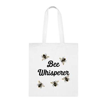 Imagem de Sacola de abelha, sacola Bee Whisperer, presente de abelha, bolsa de ombro de abelha, sacos reutilizáveis de abelha, ideia de presente de cesta de natal de aniversário, presente para