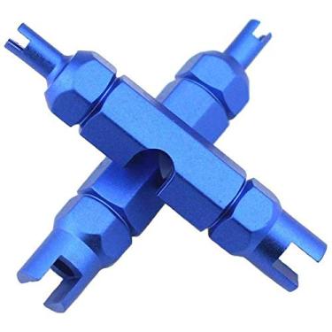 Imagem de Removedor de núcleo de válvula SHTCUS, pacote com 2, ferramenta de remoção de núcleo de válvula de bicicleta 3 em 1 prático para pneus de ciclismo Presta e Schrader sem câmara