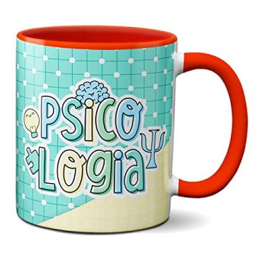 Imagem de Caneca Psicólogo Profissional Psicologia Presente Fofo (Vermelha)