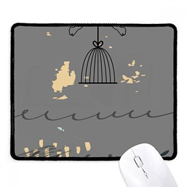 Imagem de Tapete de borracha para jogos com estampa de arte abstrata gaiola