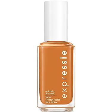 Imagem de essie Expressie Esmalte vegano de secagem rápida, açafrão - On-On The Move, laranja marrom quente, 9 g