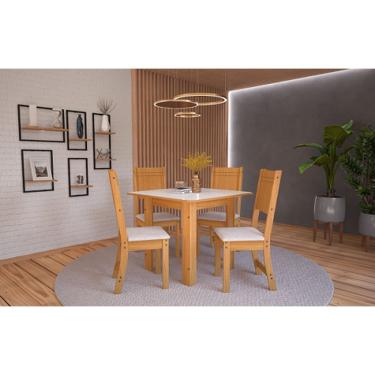 Imagem de Conjunto de Mesa 4 cadeiras Lisboa - Indekes