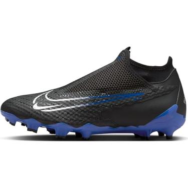 Imagem de Nike Chuteira masculina Phantom GX Academy firme, Preto cromado Hyper Royal, 44