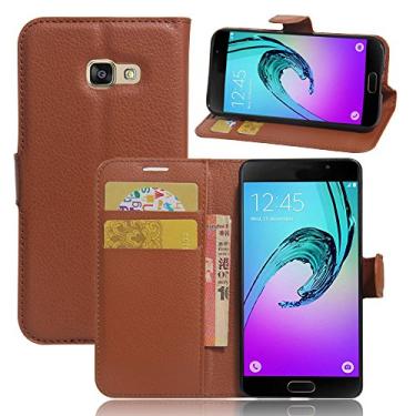 Imagem de Capa para Samsung Galaxy A3 (2017) â€“ Capa flip de couro PU de para Samsung Galaxy A3 (2017), capa de proteção de telefone estilo empresarial, capa com [compartimentos para dinheiro e