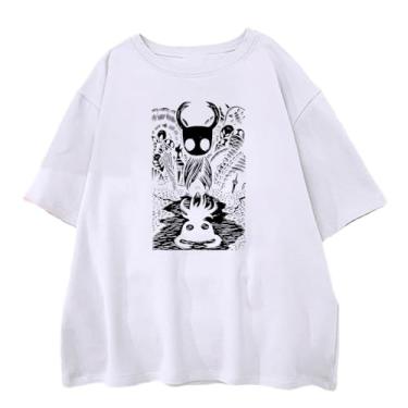 Imagem de Camiseta de manga curta Hollow Knight Anime Game Cool Summer Women Men, Estilo 2, M