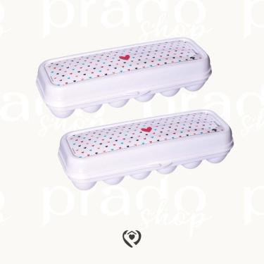 Imagem de Bandeja Porta Ovos Com Tampa Dúzia Plasutil