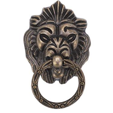 Imagem de Puxadores de Móveis, Acessórios, Estilo Europeu, Caixas de Madeira, Puxadores, Porta de Armário, Gaveta Vintage Exclusiva, Cabeça de Leão, 10 Peças