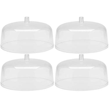 Imagem de Kit 4 Cúpulas para Prato de Bolo 30cm Tampas Boleira Natural