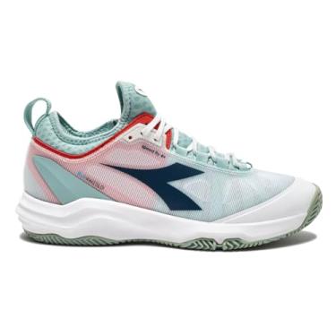 Imagem de DIADORA Tênis feminino Speed Blushield Fly 4 AG branco e azul Legion, Branco, 36