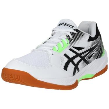 Imagem de ASICS Tênis de quadra masculino Gel-Task 3 Indoor, Branco/preto, 40.5