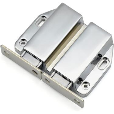 Imagem de Travas de porta, fechos de trava magnética, trava de pressão magnética, empurre para abrir a trava, pres de liberação de toque, trava de gabinete para gaveta, armário, guarda-roupa, ferragen