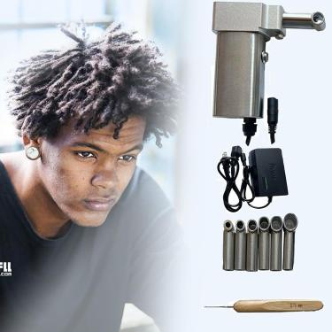 Imagem de Máquina elétrica de fazer tranças portáteis, trança de torção de crochê de 6/8/10/12/14/16 mm com 20 ganchos de crochê automáticos, mini tranças instantâneas para fazer tranças DIY, 8 mm