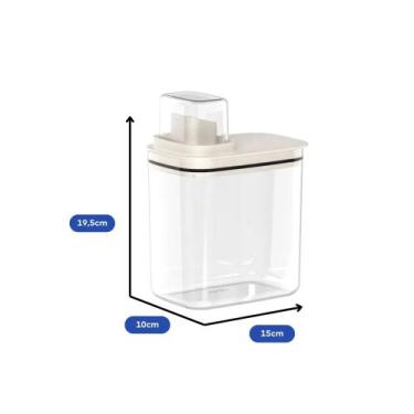 Imagem de Kit 2 Dispenser Organizador Lavanderia 1,5 L Multiuso - Ou