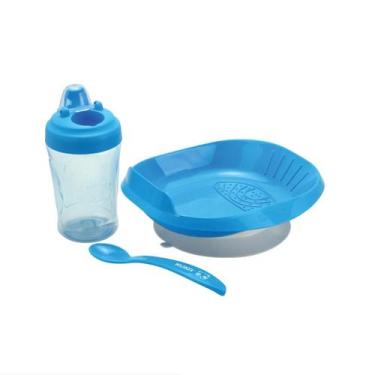 Imagem de Kit De Alimentação Kuka - Ideal Para Bebês Prato c Ventosa/Copo Anti V