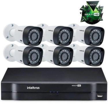 Imagem de Kit Câmeras de segurança Intelbras MultiHD Dvr 8ch + 6 câmeras 1120B