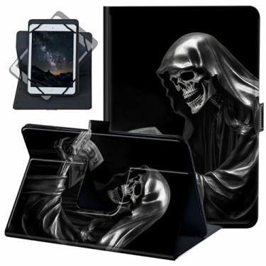 Imagem de Capa universal para tablet Android 10 de 10,1 polegadas, rotação de 360 graus, capa fólio de couro PU para iPad 9,7/10,2/10,5/Galaxy Tab 9-10,5 polegadas/Fire HD 10 e mais tablet de 9,0 a 10,5