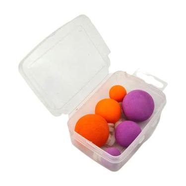 Imagem de kowaku 6pcs Fly Fishing Floats Balls Balls Ferramenta de espuma EVA com caixa de armazenamento Tackle Bobbers para os entusiastas do rio Lake Boat River