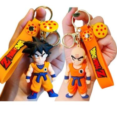 Imagem de Kit Chaveiro Goku & Kuririn Personagem Coleção Chave Carro Bolsa Prese