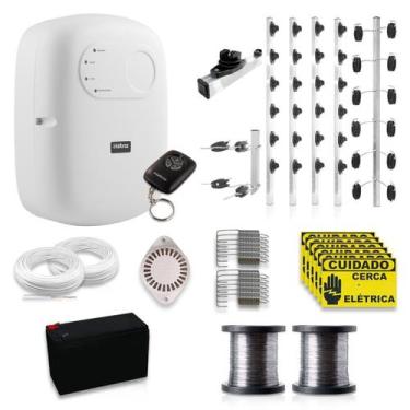 Imagem de Kit Cerca Elétrica Intelbras Big Haste 80 Metros Aço Inox