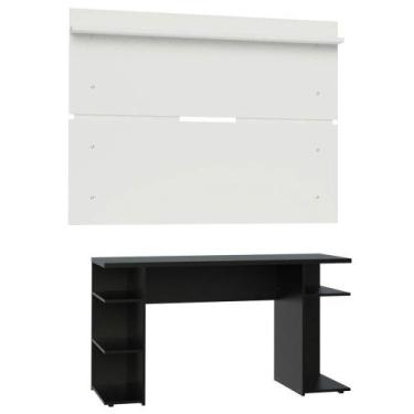 Imagem de Mesa Gamer Madesa e Painel para até 65 Polegadas Preto