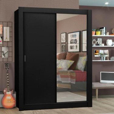 Imagem de Guarda-roupa Solteiro Madesa Denver 2 Portas De Correr Com Espelho Pre