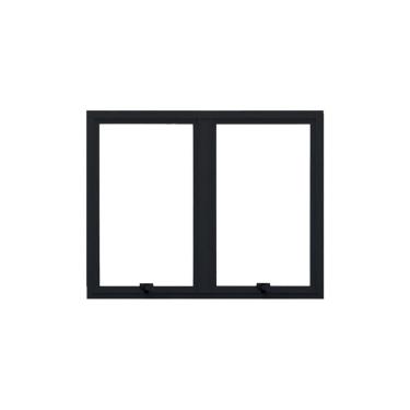 Imagem de Janela Maxim-Ar 2 Módulos Vidro Segurança 6cm 120cm x 60cm Fábrica do Alumínio Preto