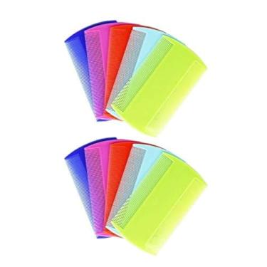 Imagem de CDOFFICE 10 Pentes de pulgas para cães, dupla face, pentes de piolhos para animais de estimação, cuidados com gatos, dentes finos