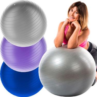 Imagem de Kit 3 Bola Pilates Suíça Fisioterapia 65cm Ginastica Treino - Prime Bi