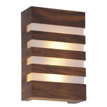 Imagem de Arandela Em Madeira 4 Frisos Sala Corredor Lavabo Accord