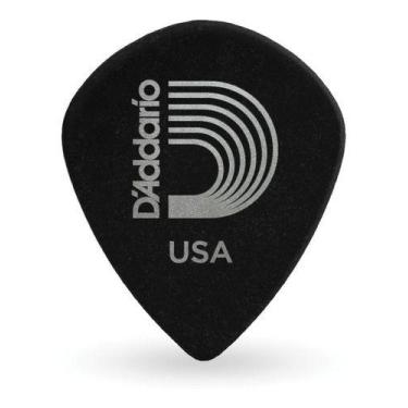 Imagem de Palheta Para Cordas Jazz Black Ice 10 Peças D'addario, Preto, 0,80