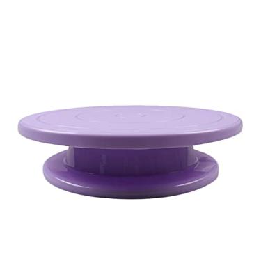 Imagem de Suporte de bolo, prato giratório para bolo, suporte giratório para bolo, mesa rotativa, cozinha, faça você mesmo, ferramenta de assar, raspador, prato de bolo, doces, cupcake, sobremesa, prateleiras