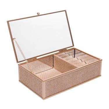 Imagem de Porta Joias 21cm dourado metal Wolff Mesa - 61946