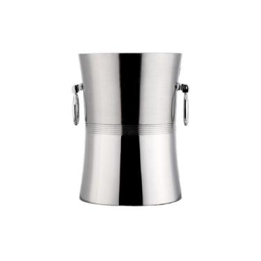 Imagem de Balde de gelo para festas de aço inoxidável balde de gelo utensílios domésticos mantenha frio champanhe cerveja balde de grão de gelo comercial recipiente de gelo balde de vinho (grande)