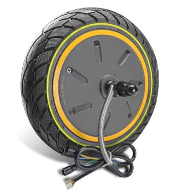 Imagem de GYL Motor de Cubo de Força de 500 W com Pneu Sólido, Substituição para Scooter Elétrica Ninebot Max G30Lp G30P, Roda Traseira, Pneu de Borracha 60/70-6,5 10X2,5", Antiderrapante, À Prova de Explosão,