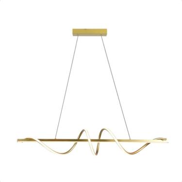 Imagem de Pendente Led Moderno Taschibra Union 38W 3000K Quente Ouro