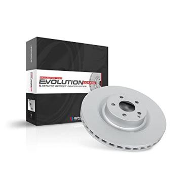 Imagem de Power Stop Rotor de freio revestido geomet genuíno da evolução frontal JBR1573EVC