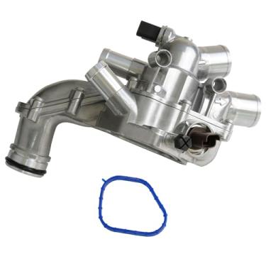 Imagem de Mocar7 Conjunto de carcaça de termostato de refrigeração de motor de alumínio compatível com Mini Cooper Cooper S Countryman JCW 1.6L L4 2007-2013