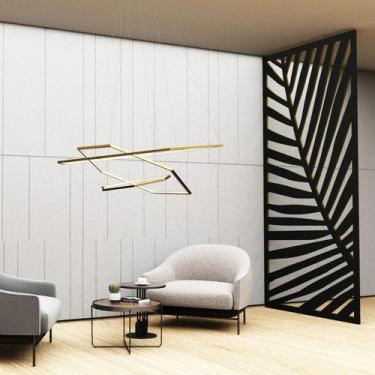 Imagem de Painel Vazado Divisória MDF Honolulu Preto - Decore Painéis e Divisóri