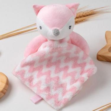 Imagem de Naninha bebê Raposa com Prendedor de Chupeta  30 x 30 cm - Pelucia Rap