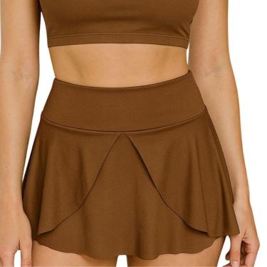 Imagem de Short Saia Esportiva de Cintura Elástica com Bolsos-Feminino