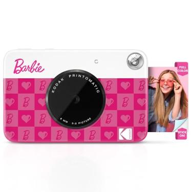 Imagem de Kodak Câmera Barbie Printomatic digital, impressão instantânea colorida fotos autoadesivas 5 x 7,5 cm, Tecnologia de impressão ZINK, 5 MP, Flash, Aceita Cartão MicroSD, Dark Pink