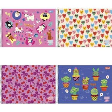 Imagem de Caderno Desenho Milimetrado D+ Feminino 96 Folhas Universitário - Paco