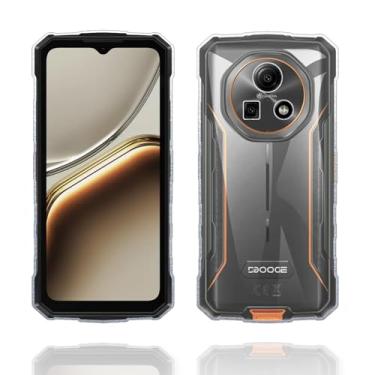 Imagem de FJIASTB Capa transparente para telefone robusto DOOGEE Fire 7 Android 15 (versão 2025), capa de TPU flexível resistente a arranhões à prova de choque, sem amarelamento (transparente)