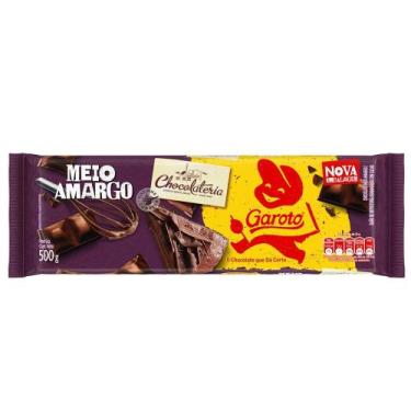 Imagem de Chocolate Meio Amargo Cobertura Garoto 500g